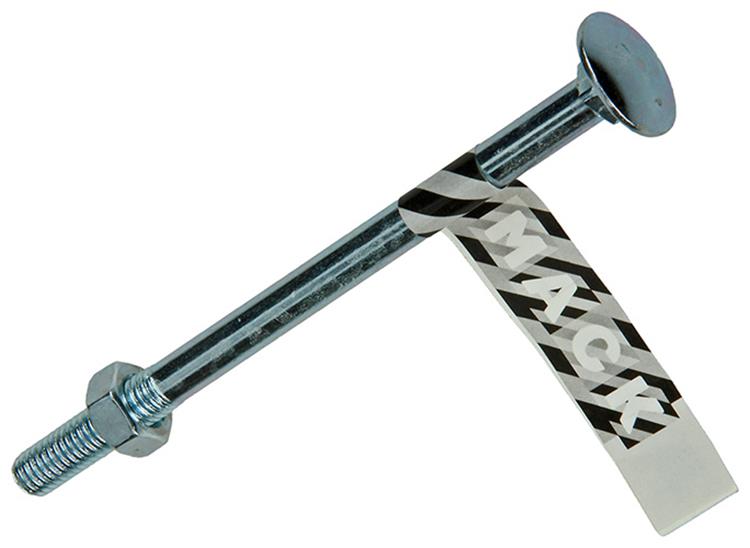 Mack 1017587 - boulon à bois + écrou en acier galvanisé 1 pièce m8 x 120 mm | 10 pièces