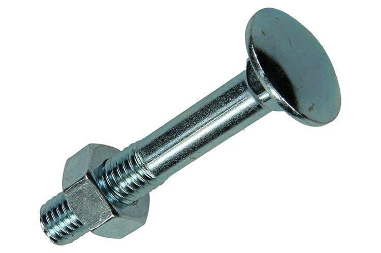 Mack 1017588 - boulon à bois + écrou en acier galvanisé 2 pcs m10 x 60 mm | 5 pièces