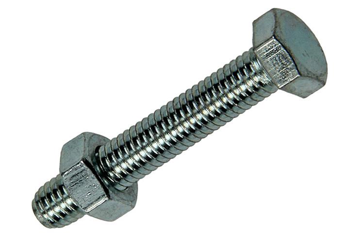 Mack 1017601 - boulon de robinet + écrou en acier galvanisé 12 pièces m5 x 30 mm | 10 pièces