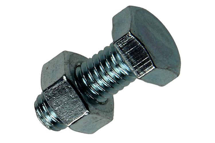 Mack 1017604 - boulon de robinet + écrou en acier galvanisé 15 pcs m6 x 16 mm | 10 pièces