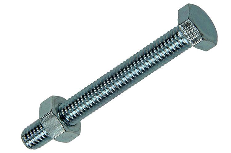 Mack 1017609 - boulon de robinet + écrou en acier galvanisé 8 pièces m6 x 50 mm | 5 pièces
