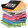 Papier à barres de couleur Creativ company, a4, feuille 210x297 mm, 100 gr, différentes couleurs, 16x10 feuilles 1 boîte
