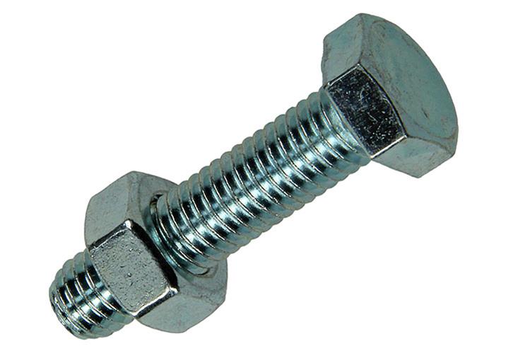 Mack 1017614 - boulon de robinet + écrou en acier galvanisé 5 pcs m8 x 35 mm | 5 pièces