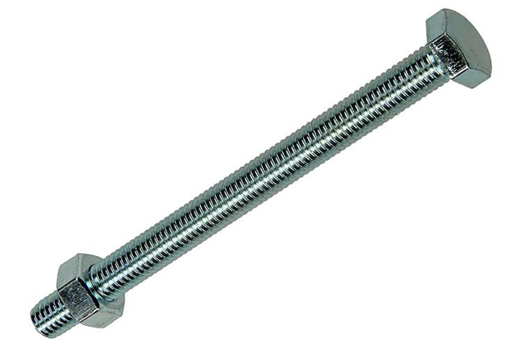 Mack 1017619 - boulon de robinet + écrou en acier galvanisé 1 pièce m8 x 100 mm | 10 pièces