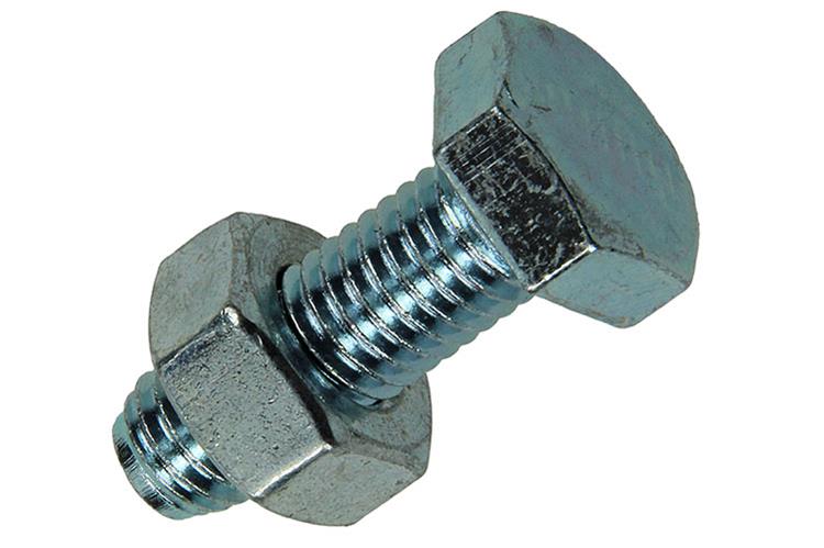Mack 1017620 - boulon de robinet + écrou en acier galvanisé 3 pcs m10 x 30 mm | 5 pièces