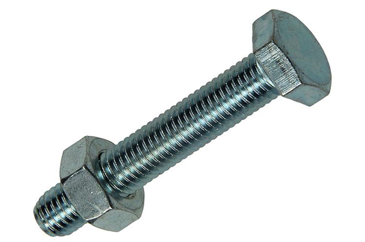 Mack 1017623 - boulon de robinet + écrou en acier galvanisé 2 pcs m10 x 60 mm | 5 pièces