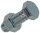 Mack 1017640 - boulon mécanique + écrou acier galvanisé 1 pièce m16 x 50 mm | 10 pièces
