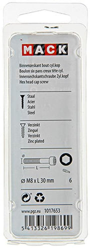Mack 1017653 - boulon à six pans creux cyl. tête plaquée. 4 pièces m8 x 30 mm | 10 pièces - afbeelding 3