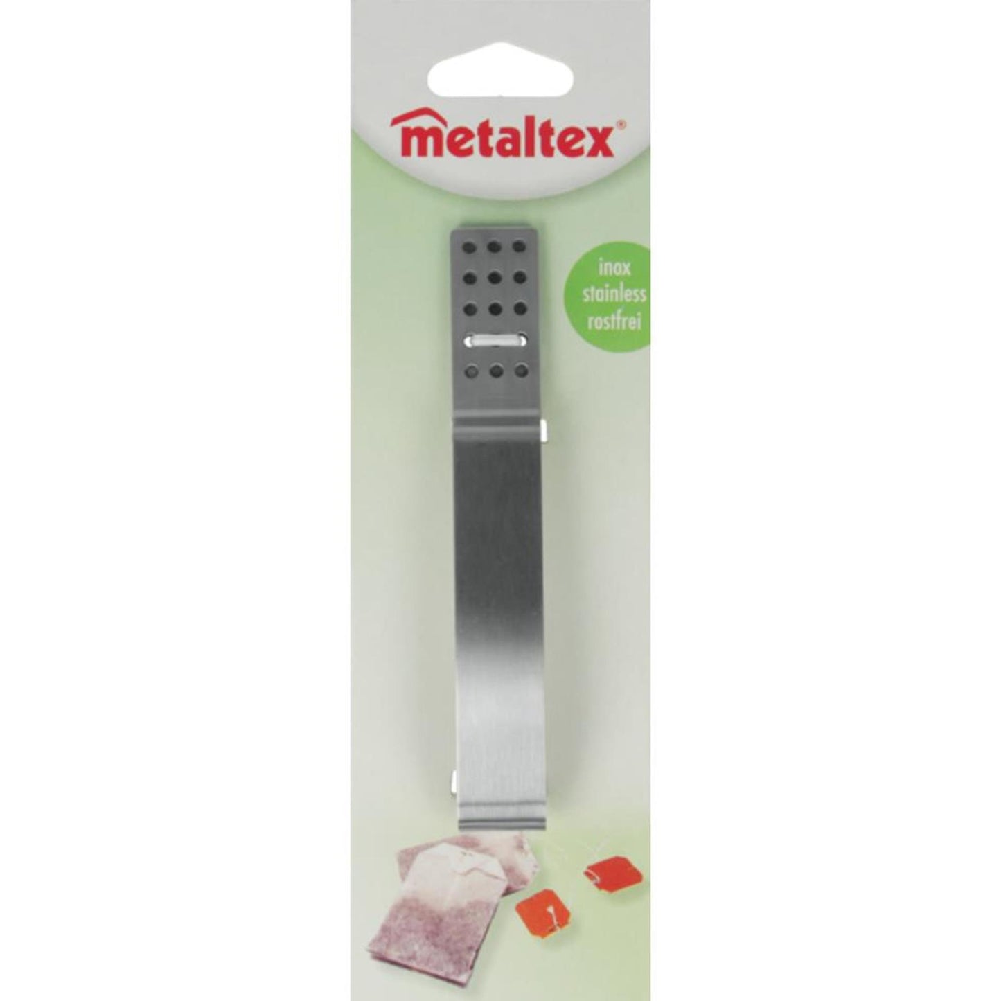 Presse-sachet de thé Metaltex en acier inoxydable