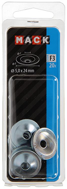Mack 1017759 - gâche pour plaques de plâtre scr. envoyé 20 pièces 5 x 24 mm | 10 pièces