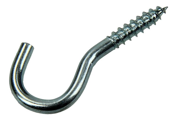Mack 1017798 - crochet à vis en acier galvanisé 8 pièces 4,0 x 20 mm | 10 pièces