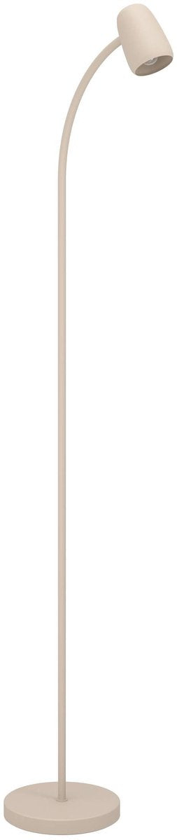 Lampadaire Eglo Carlo - e14 - 170 cm - coloris sable beige crème - inclinable