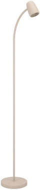 Lampadaire Eglo Carlo - e14 - 170 cm - coloris sable beige crème - inclinable