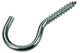 Mack 1017802 - crochet à vis acier galvanisé 4pcs 5,0 x 40 mm | 5 pièces