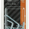 Mack 1017818 - vis à pouce en acier galvanisé 15 pcs 3,0 x 35 mm | 10 pièces