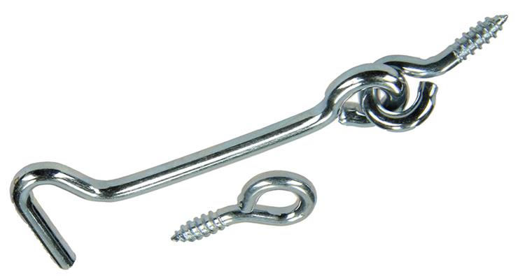 Mack 1017848 - crochet à vent en acier galvanisé 2 pcs 4,0 x 60 mm | 10 pièces