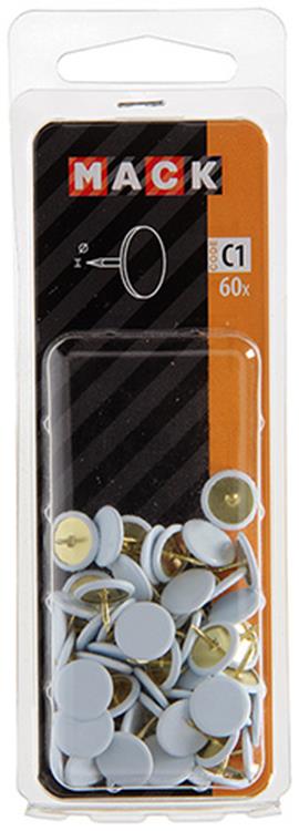 Mack 1017867 - vignette acier blanc 60 pcs | 10 pièces
