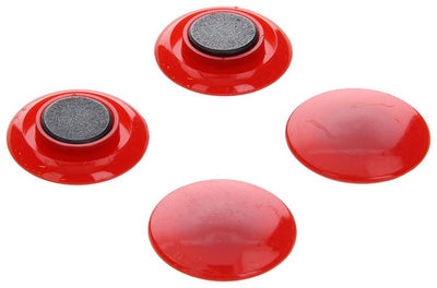 Mack 1003662 - aimant pour tableau noir plastique rouge 4 pcs 30mm | 10 pièces