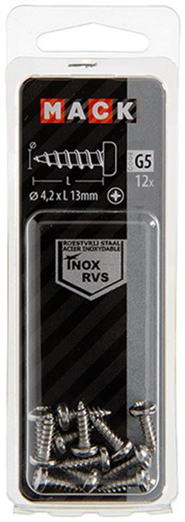 Mack 1019788 - vis autotaraudeuse culasse A2 12 pcs 4,2 x 13 mm | 10 pièces