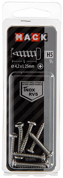 Mack 1019791 - vis autotaraudeuse culasse a2 9 pcs 4,2 x 25 mm | 10 pièces
