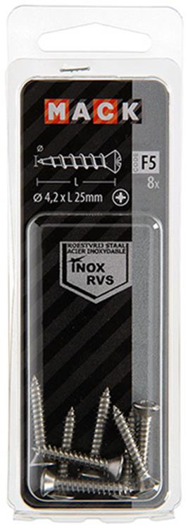 Mack 1019801 - vis autotaraudeuse à bille fx.heada2 8pcs 4,2 x 25 mm | 10 pièces