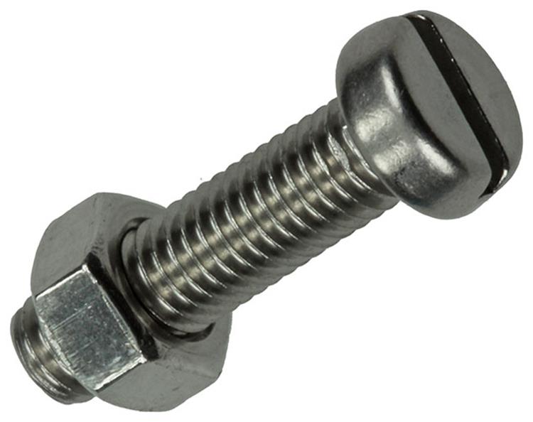 Mack 1019825 - vérin à vis métal. tête + écrou inox 7 pcs m5x20 | 10 pièces
