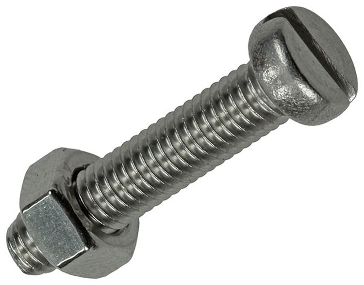 Mack 1019830 - vérin à vis métal. tête + écrou inox 4 pcs m6x30 | 10 pièces