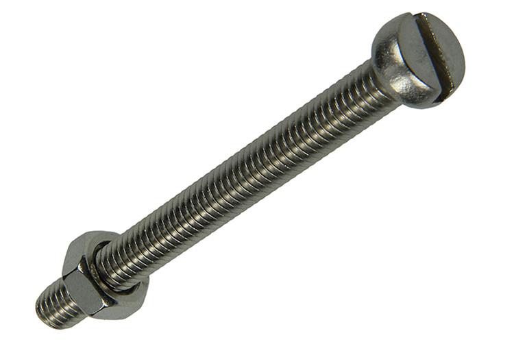 Mack 1019832 - vérin à vis métal. tête + écrou inox 2 pcs m6x60 | 10 pièces