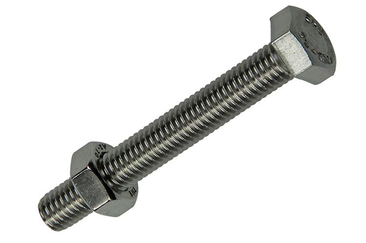 Mack 1019847 - boulon de robinet + écrou en acier inoxydable 2 pcs m8x60 | 10 pièces