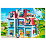 Maison de poupée Playmobil - grand manoir - avec toit-terrasse, escalier en colimaçon, sonnette fonctionnelle et boîte aux lettres à ouvrir - 70205 - afbeelding 2