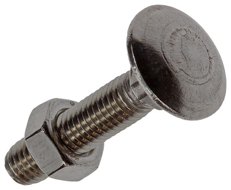 Mack 1019904 - boulon à bois + écrou inox 7 pcs m5x25 mm | 10 pièces