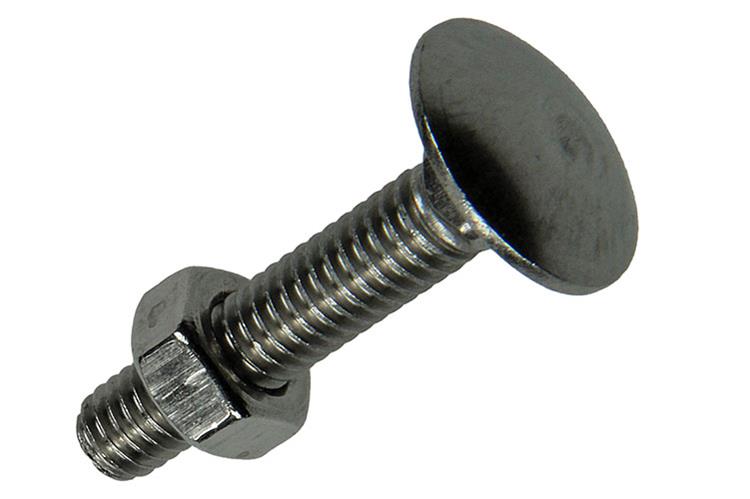 Mack 1019907 - boulon à bois + écrou inox 5 pcs m6x30 mm | 10 pièces