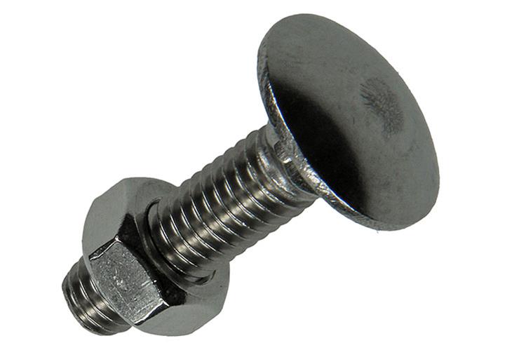 Mack 1019914 - boulon à bois + écrou inox 5 pcs m8 x 30 mm | 5 pièces