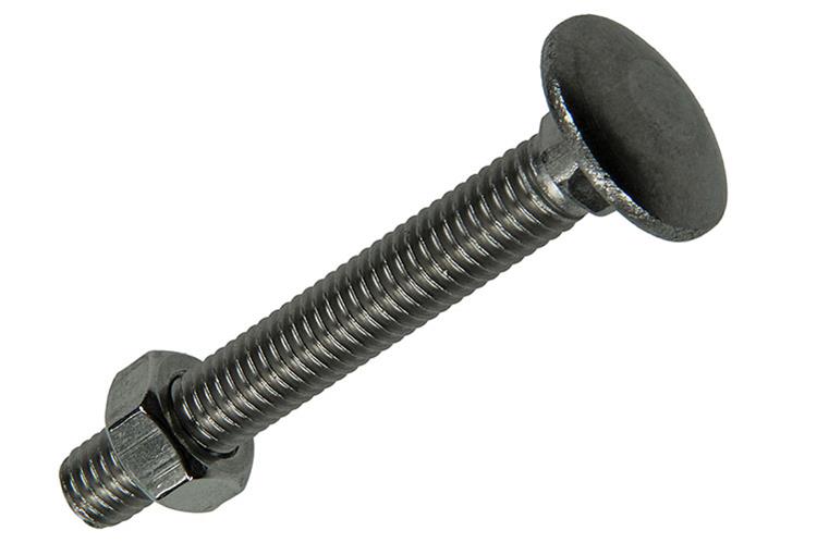 Mack 1019917 - boulon à bois + écrou inox 3 pcs m8 x 60 mm | 5 pièces
