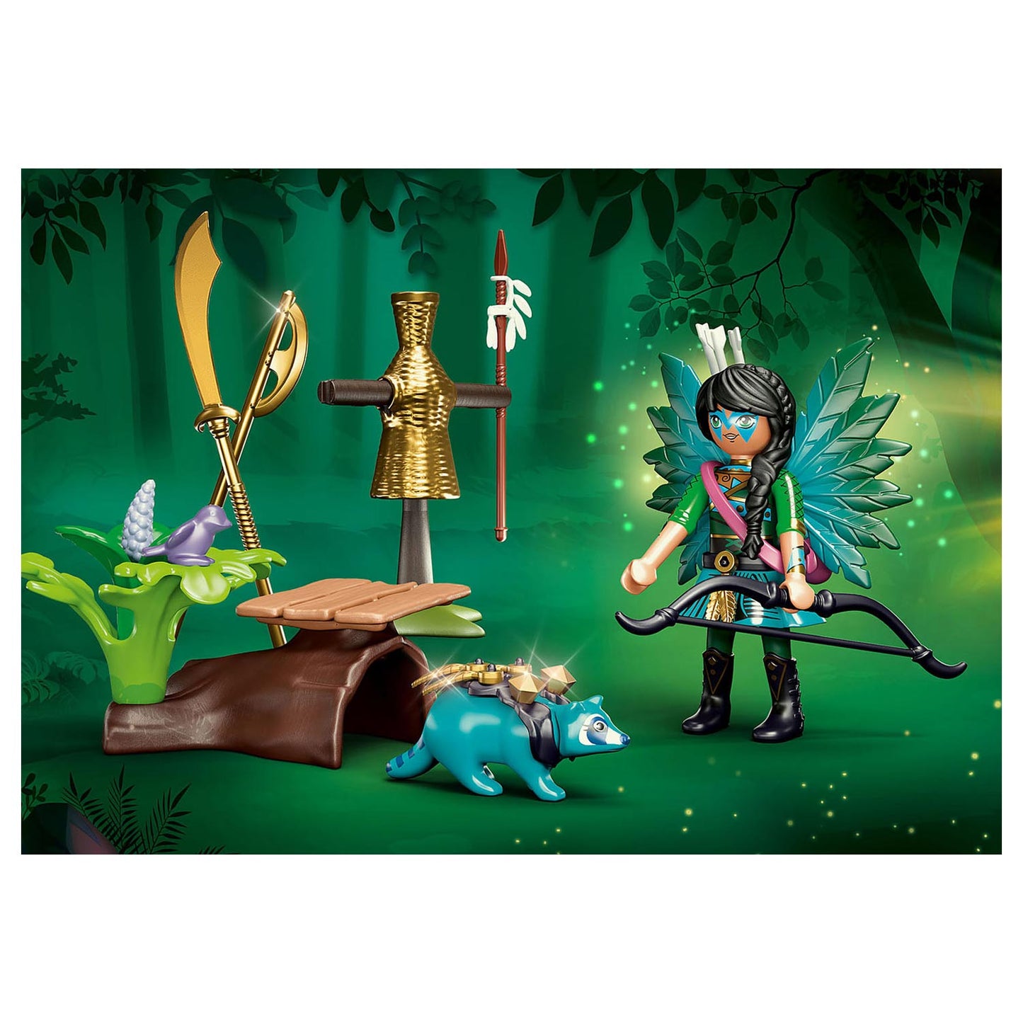 Playmobil Ayuma Starter Set Chevalier Fée avec raton laveur 70905