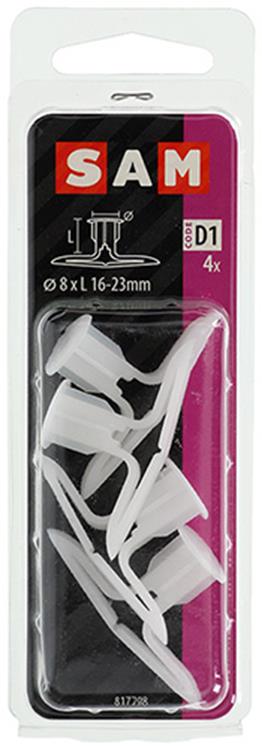 Mack 1017895 - cheville creuse en nylon 4 pcs tc | 5 pièces
