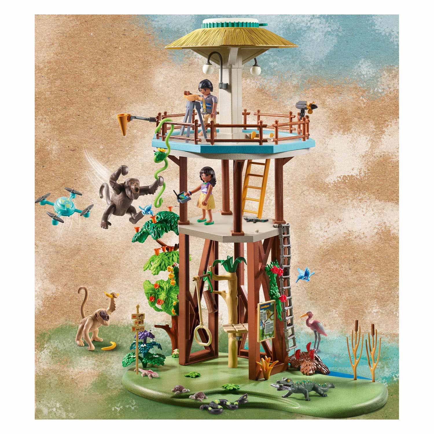 Station de recherche Playmobil Wiltopia avec Compass 71008