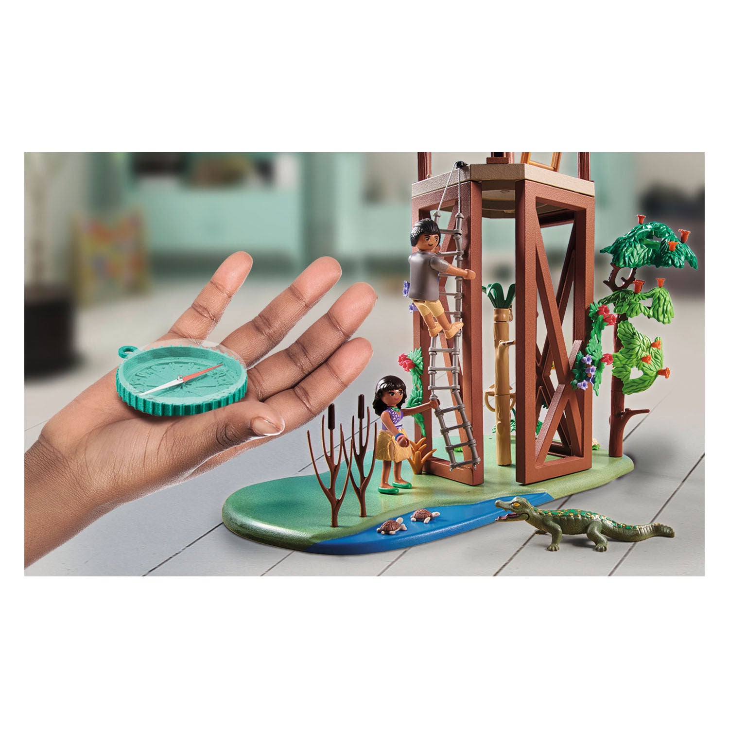 Station de recherche Playmobil Wiltopia avec Compass 71008