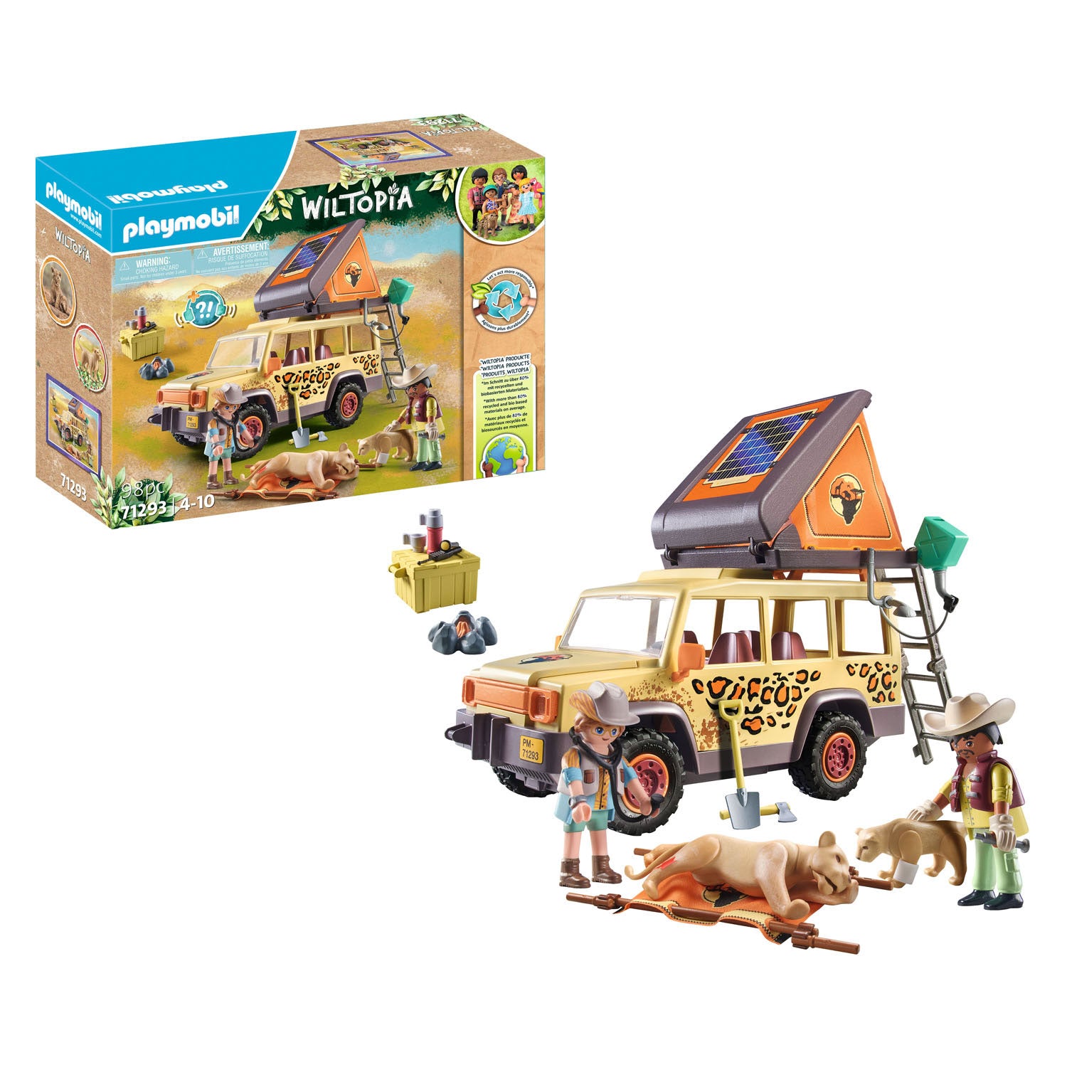 Playmobil Wiltopia avec le SUV au Leeuwen 7129