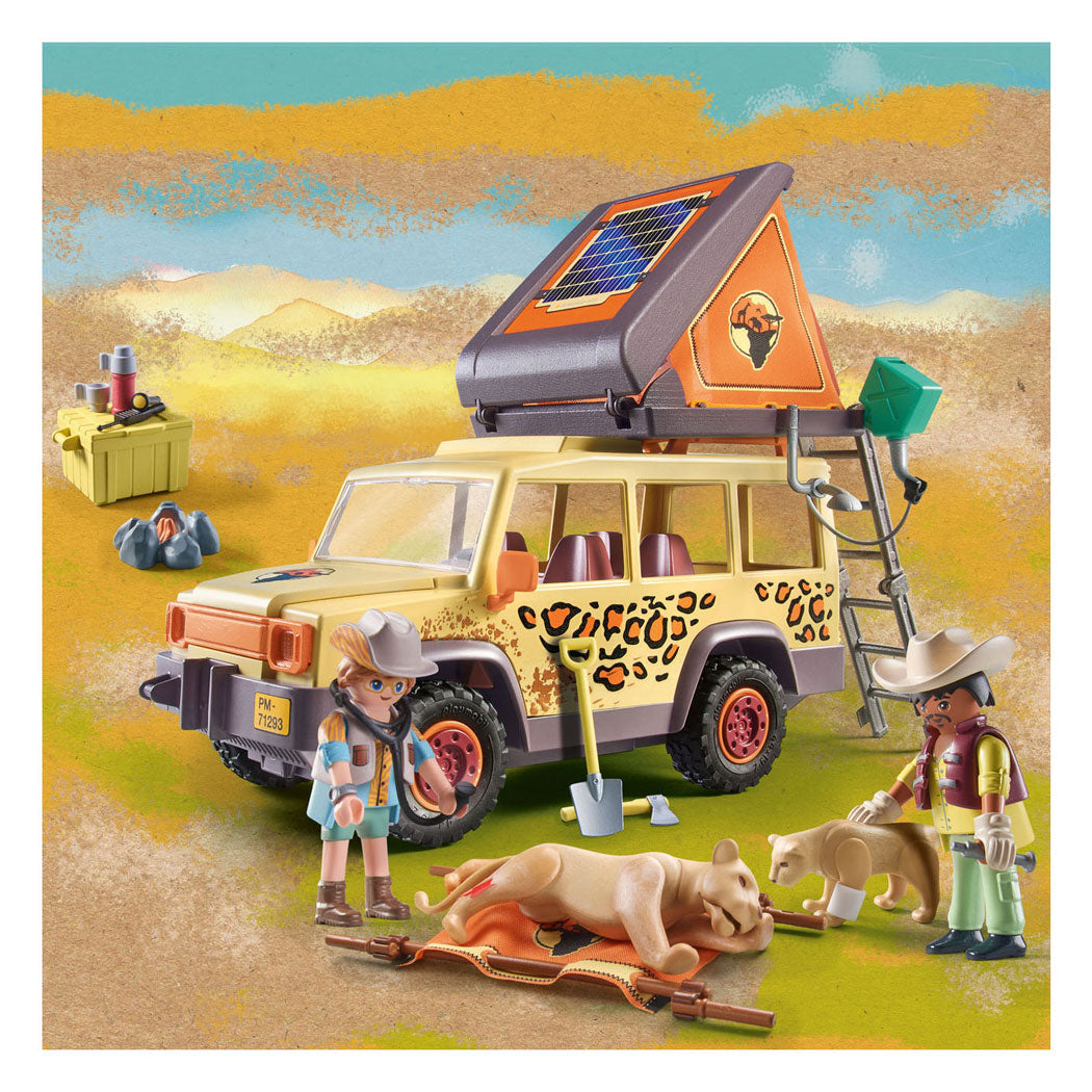 Playmobil Wiltopia avec le SUV au Leeuwen 7129