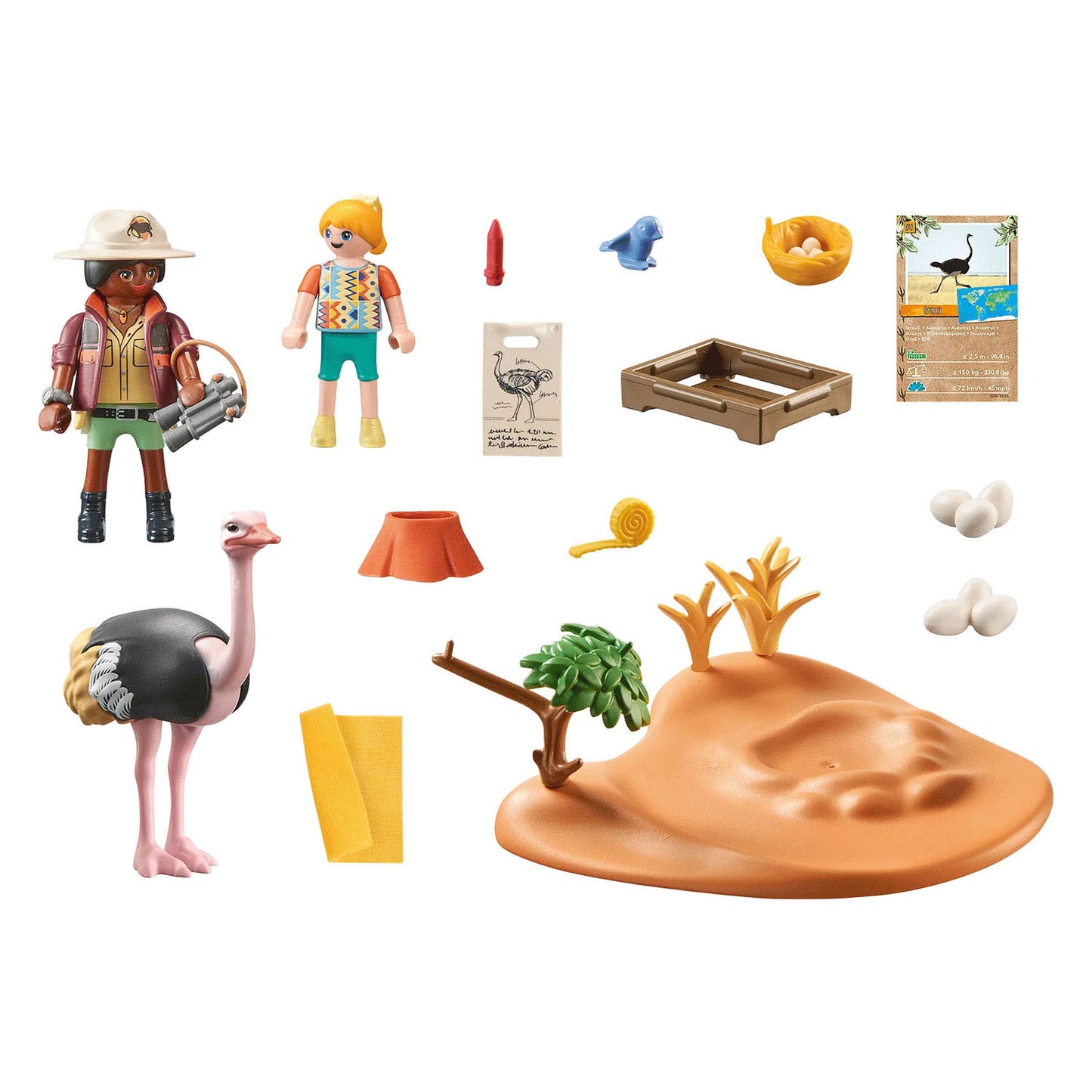 Playmobil Wiltopia visitant Papa Ostrich 71296