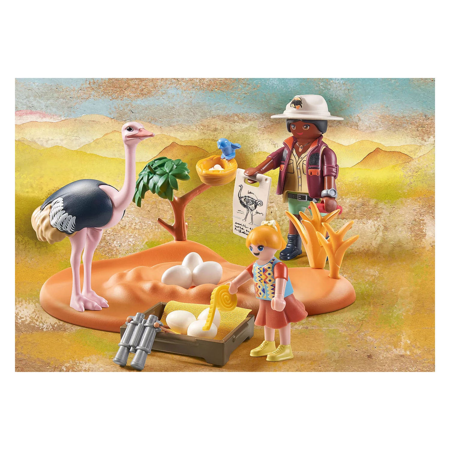 Playmobil Wiltopia visitant Papa Ostrich 71296