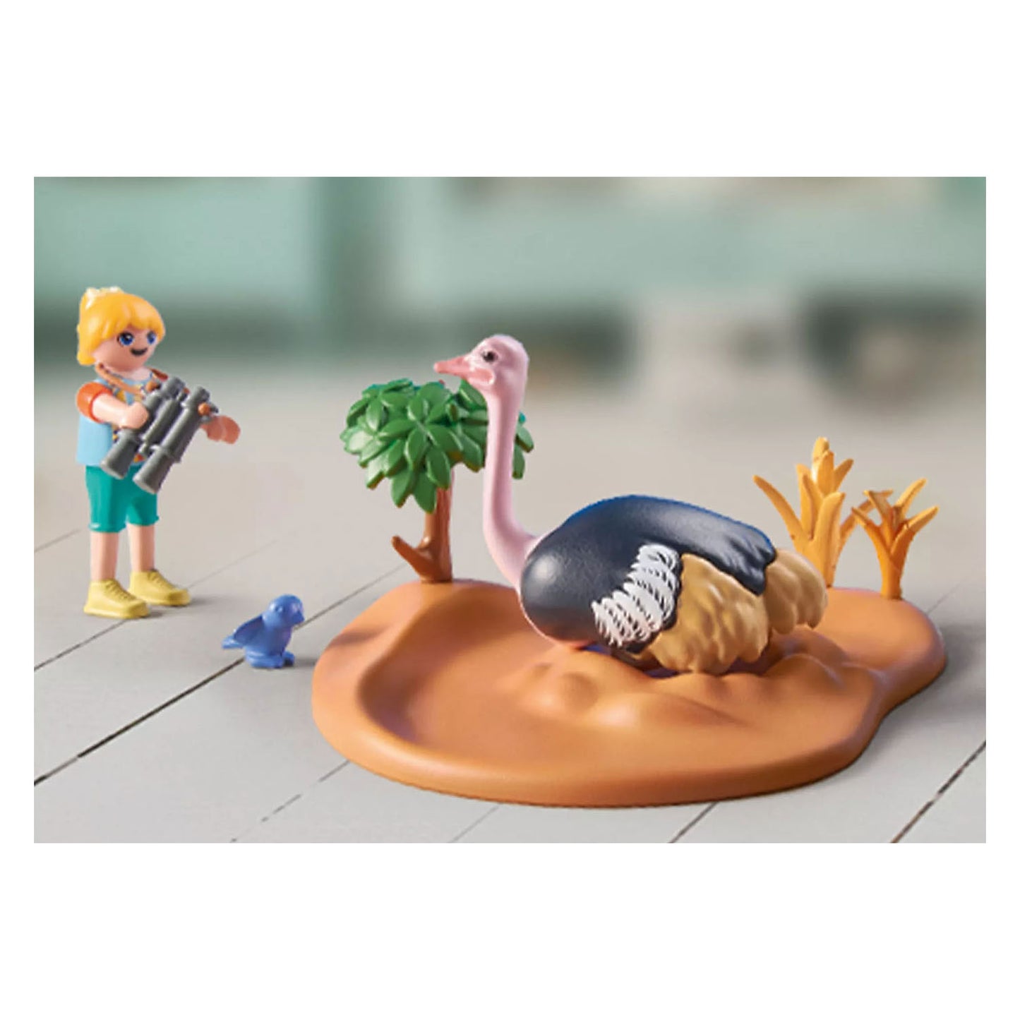 Playmobil Wiltopia visitant Papa Ostrich 71296