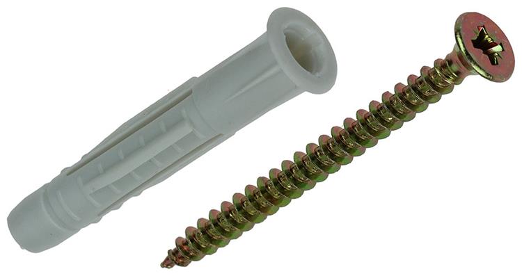 Mack 1017904 - fiche universelle + vis polyeth8 pcs 8mm 5,0x60mm | 5 pièces