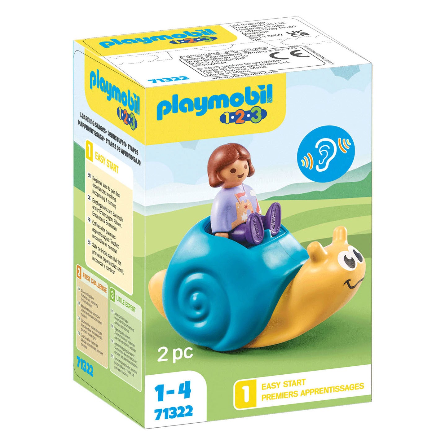 Playmobil 1.2.3. Escargot swing 71322
