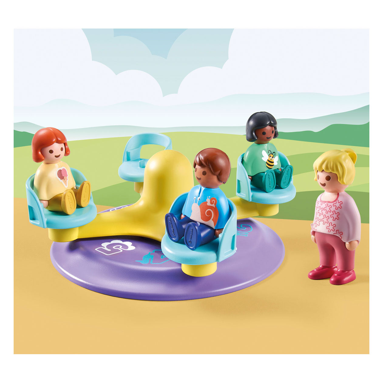 Playmobil 1.2.3. Carrousel pour enfants 71324