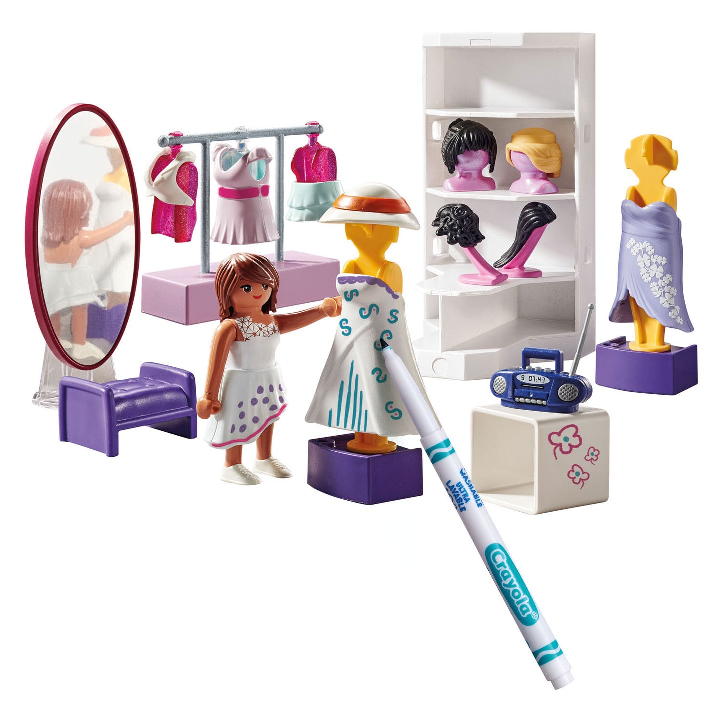 Jeu de mode de mode de couleur playmobil 71373