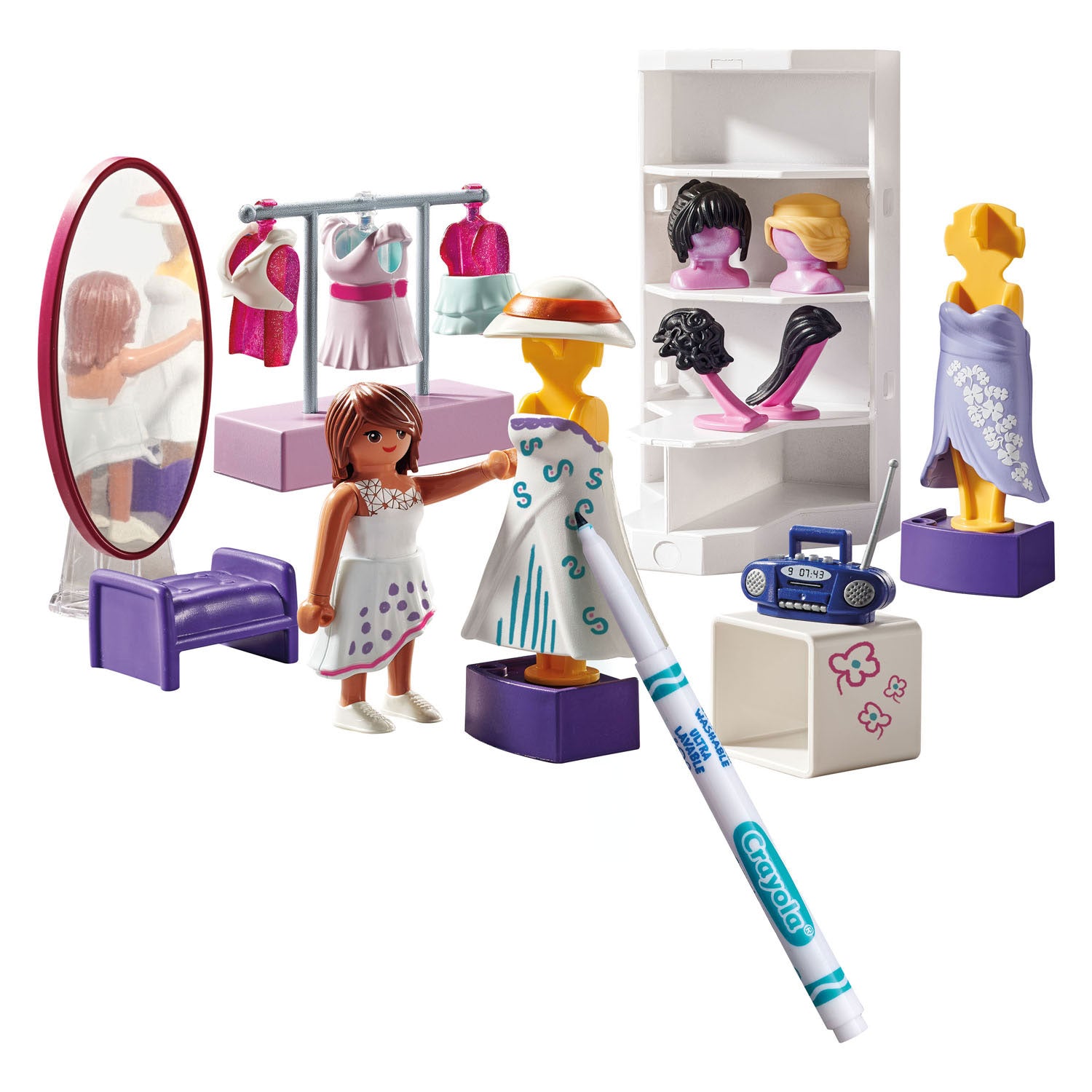 Jeu de mode de mode de couleur playmobil 71373