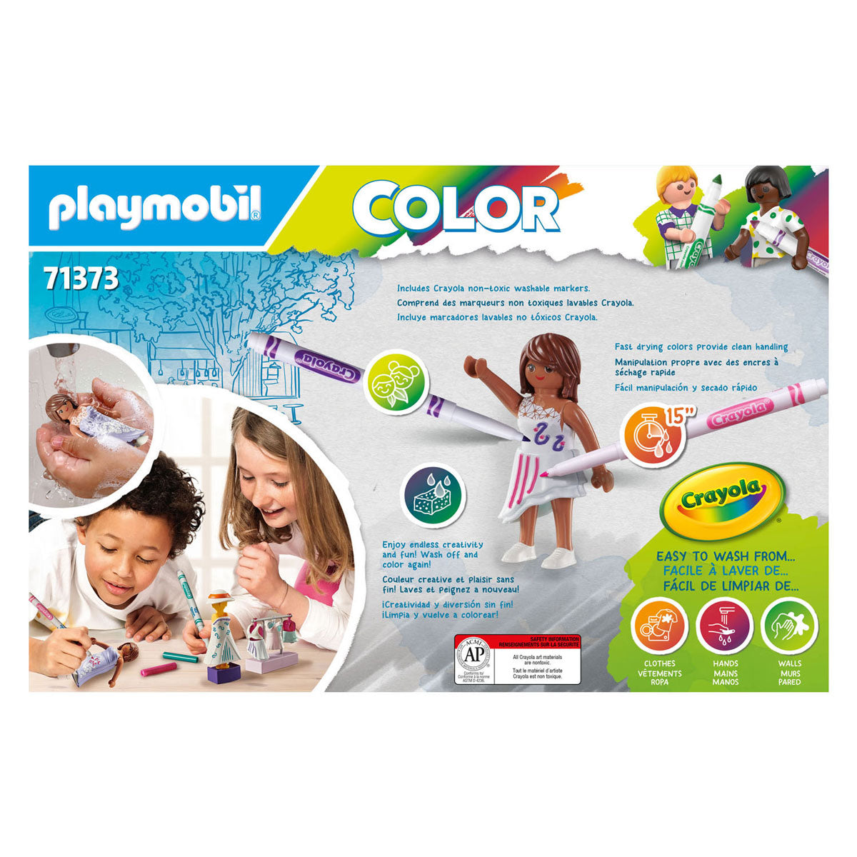Jeu de mode de mode de couleur playmobil 71373