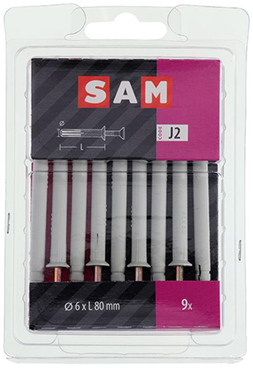 Mack 1017909 - bouchon à clous en nylon polyamide 9 pièces 6 x 80 mm | 5 pièces
